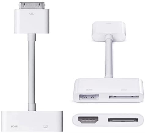 Apple 30-pin to Digital AV Adapter A1422 HDTV HDMI Converter for iPhone iPad